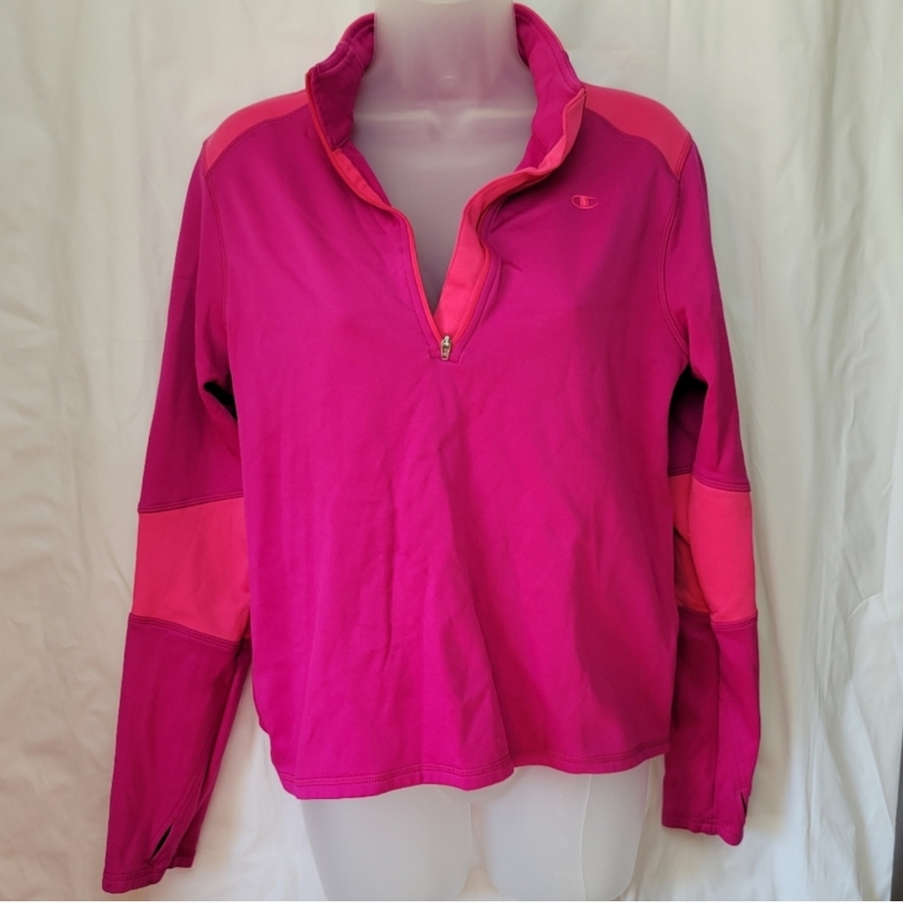 Hot Pink Athletic Sweatshirt